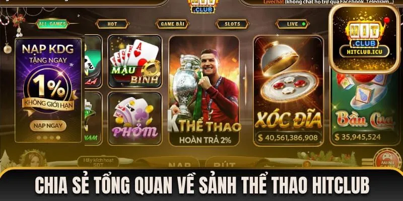 Chia sẻ thông tin tổng quan về sảnh thể thao Hitclub