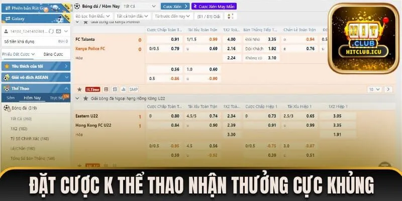 K thể thao hitclub